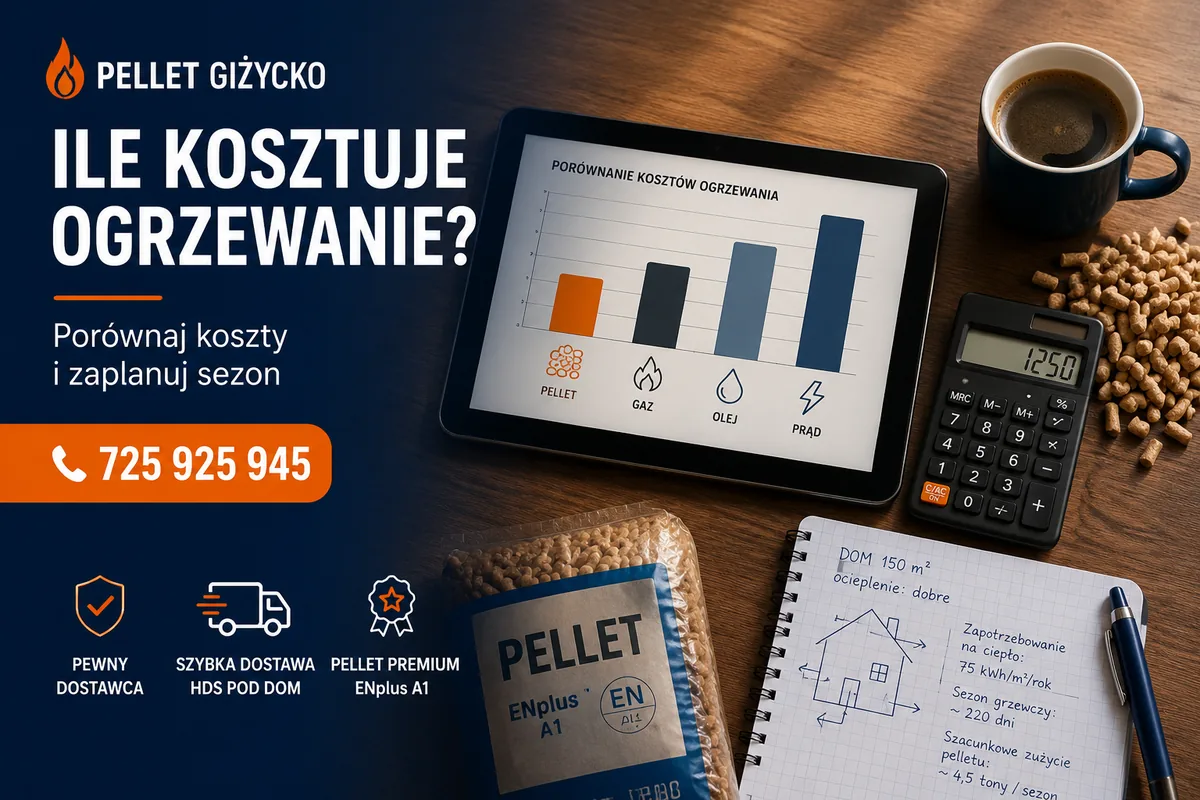 Koszt ogrzewania domu pelletem w sezonie 2025/26