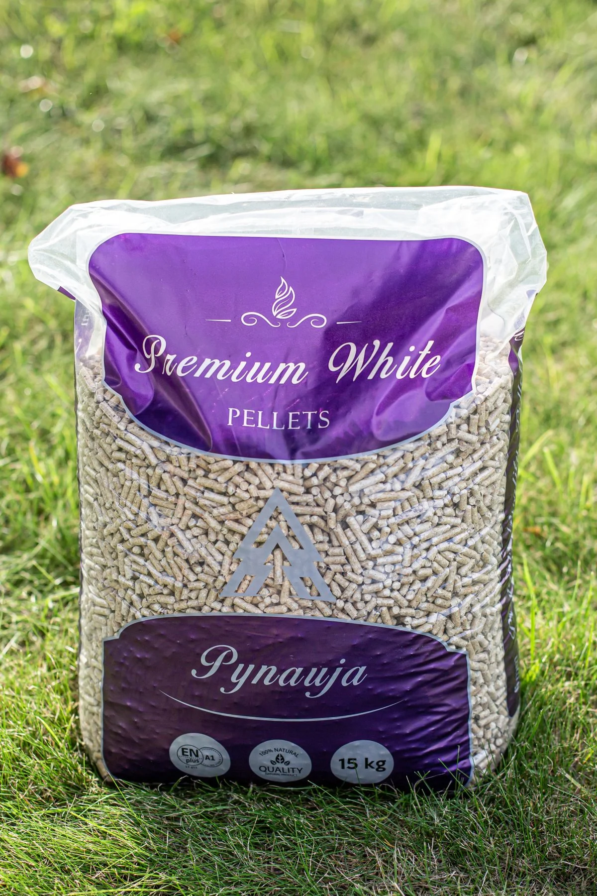 Pellet Premium White Pynauja - worek 15 kg, certyfikat ENplus A1